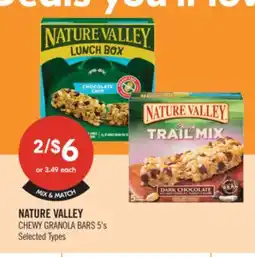 Shoppers Drug Mart NATURE VALLEY CHEWY GRANOLA BARS 5's offer