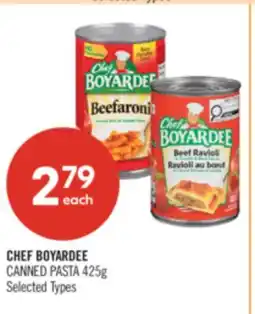 Shoppers Drug Mart CHEF BOYARDEE CANNED PASTA offer