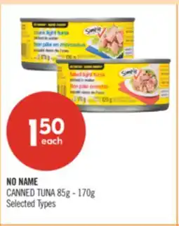 Shoppers Drug Mart NO NAME CANNED TUNA 85g - 170g offer