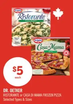 Shoppers Drug Mart DR. OETKER RISTORANTE or CASA DI MAMA FROZEN PIZZA offer