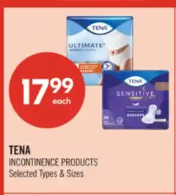 Shoppers Drug Mart TENA INCONTINENCE PRODUCTS offer
