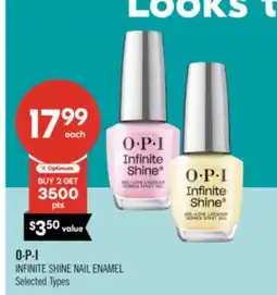 Shoppers Drug Mart O∙P∙I INFINITE SHINE NAIL ENAMEL offer