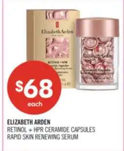 Shoppers Drug Mart ELIZABETH ARDEN RETINOL + HPR CERAMIDE CAPSULES RAPID SKIN RENEWING SERUM offer
