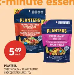 Shoppers Drug Mart PLANTERS SWEET & SALTY PEANUT BUTTER CHOCOLATE TRAIL MIX offer