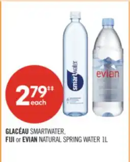 Shoppers Drug Mart GLACÉAU SMARTWATER, FIJI or EVIAN NATURAL SPRING WATER offer