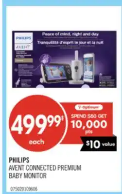 Shoppers Drug Mart PHILIPS AVENT CONNECTED PREMIUM BABY MONITOR offer