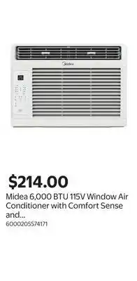 Walmart Midea 6,000 BTU 115V Window Air Conditioner with Comfort Sense and Remote offer