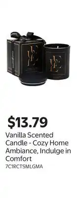 Walmart Vanilla Scented Candle - Cozy Home Ambiance, Indulge in Comfort offer