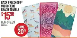 Cabela's BASS PRO SHOPS MICROFIBRE BEACH TOWELS offer