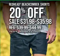 Cabela's REDHEAD BEACHCOMBER SHORTS offer