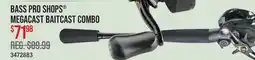 Cabela's BASS PRO SHOPS MEGACAST BAITCAST COMBO offer