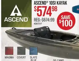 Cabela's ASCEND 10SI KAYAK offer