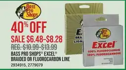 Cabela's BASS PRO SHOPS EXCEL BRAIDED OR FLUOROCARBON LINE offer