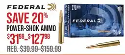 Cabela's FEDERAL POWER-SHOK AMMO offer