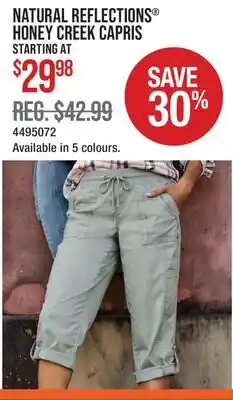 Cabela's NATURAL REFLECTIONS HONEY CREEK CAPRIS offer