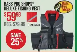 Cabela's BASS PRO SHOPS DELUXE FISHING VEST offer