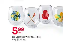 Kitchen Stuff Plus Stemless Wine Glass Set offer