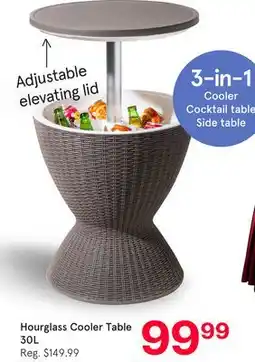 Kitchen Stuff Plus Hourglass Cooler Table offer