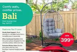 Kitchen Stuff Plus Bali Steel Hanging Chair offer