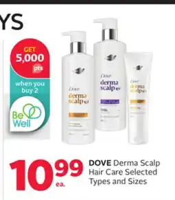 Rexall DOVE Derma Scalp Hair Care offer