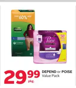 Rexall DEPEND or POISE offer