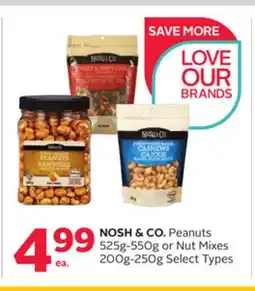 Rexall NOSH & CO. Peanuts 525g-550g or Nut Mixes 200g-250g offer