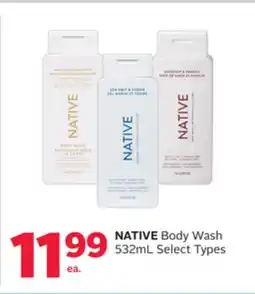 Rexall NATIVE Body Wash offer