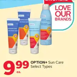 Rexall OPTION+ Sun Care offer