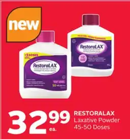 Rexall RESTORALAX Laxative Powder offer