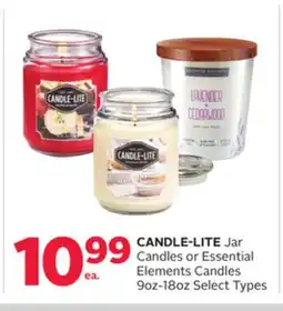 Rexall CANDLE-LITE Jar Candles or Essential Elements Candles 9oz-18oz offer