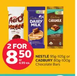 Rexall NESTLÉ 95g-105g or CADBURY 80g-100g Chocolate Bars offer