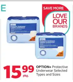 Rexall OPTION + Protective Underwear offer