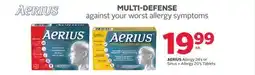 Rexall AERIUS Allergy 24' s or Sinus + Allergy 20' s Tablets offer