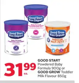 Rexall GOOD START Powdered Baby Formula 900g or GOOD GROW Toddler Milk Flavour 850g offer