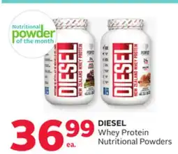Rexall DIESEL Whey Protein Nutritional Powders offer