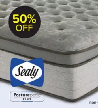 Leon's Sealy Posturepedic Plus Sterling Milana II Luxury Plush Eurotop Queen Mattress offer