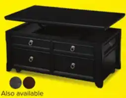 Leon's Turner 46 Lift-Top Coffee Table - Black offer