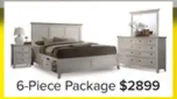 Leon's San Mateo 6-Piece Queen Bedroom Package- Antique White offer
