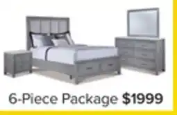 Leon's Silverstone 6 - Piece Queen Storage Bedroom Package - Mist Grey offer