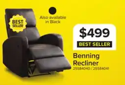 Leon's Benning Recliner - Dark Brown offer