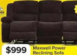 Leon's Maxwell Power Reclining Sofa - Brown offer