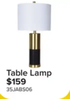 Leon's In The Abstract Table Lamp - White, Black, Gold offer