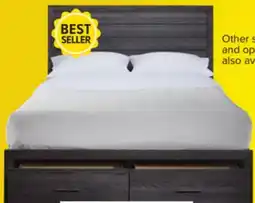 Leon's Miller 3-Piece Queen Storage Bed - Grey offer