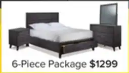 Leon's Miller 6-Piece Queen Storage Bedroom Package - Grey offer