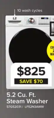 Leon's L2 White Front Load Washer (5.2 Cu. Ft) - LF52N3AWW offer