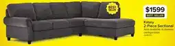 Leon's Kasey 2-Piece Sectional with Right Facing Chaise - Grey offer