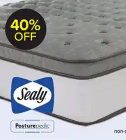 Leon's Sealy Posturepedic Correct Comfort 6 Firm Eurotop Queen Mattress offer