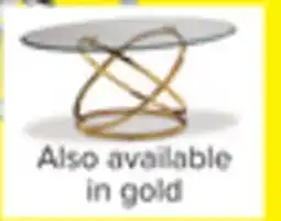 Leon's Axis 48 Coffee Table - Glass and Gold offer
