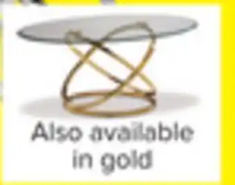 Leon's Axis 48 Coffee Table - Glass and Gold offer