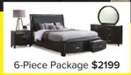 Leon's Cinema 6-Piece Queen Storage Bedroom Package - Charcoal offer